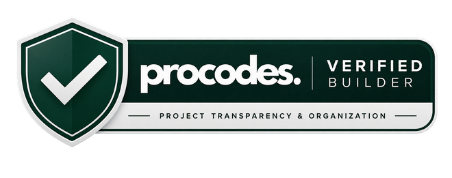 ProCodes Verified Builder — Project Transparency & Organization
